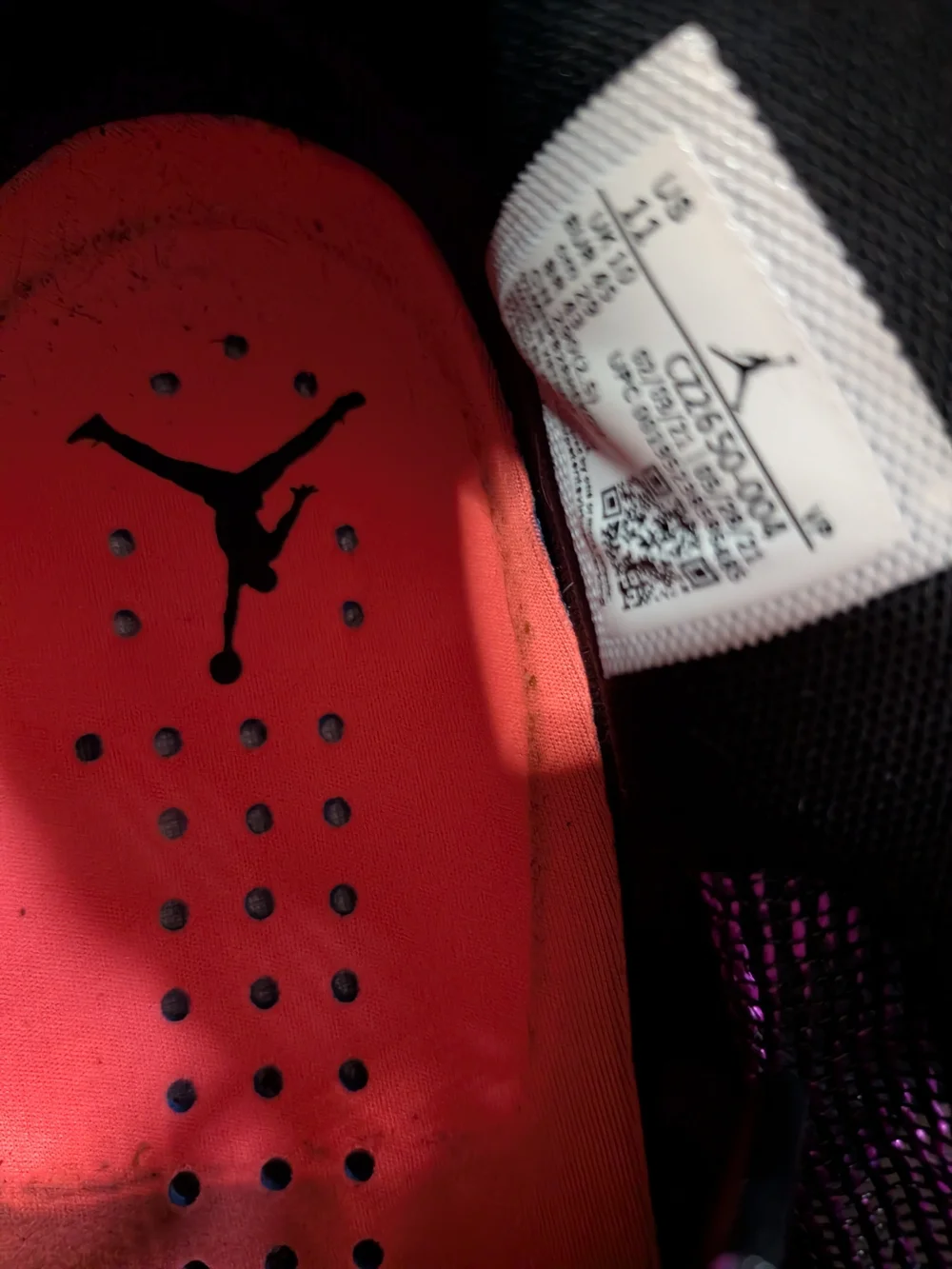 Nike Air Jordan XXXVI 36 First Light CZ2650-004 Black Hyper Violet Men’s Size 11